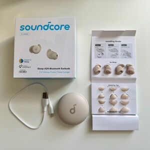 Soundcore Sleep A20 by Anker Sleep Earbuds - EarBuds Charge 70% & 90% Case 100%